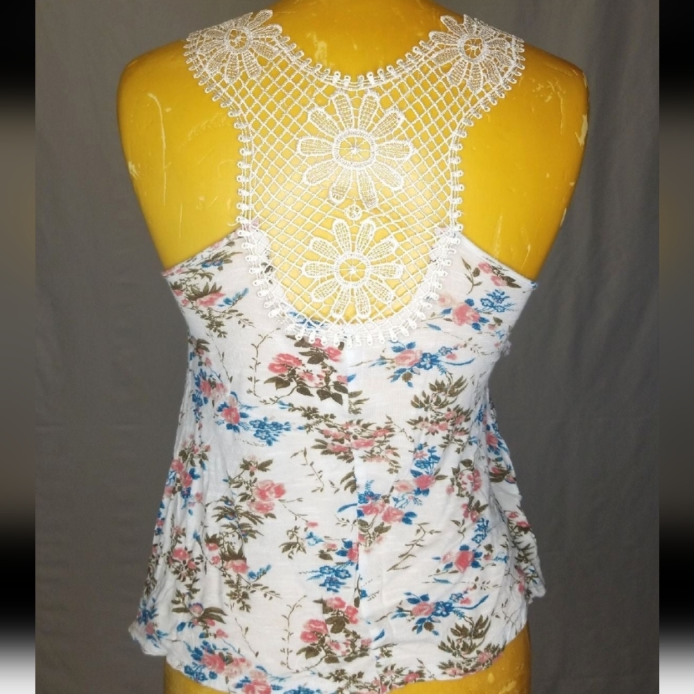Floral racerback tank